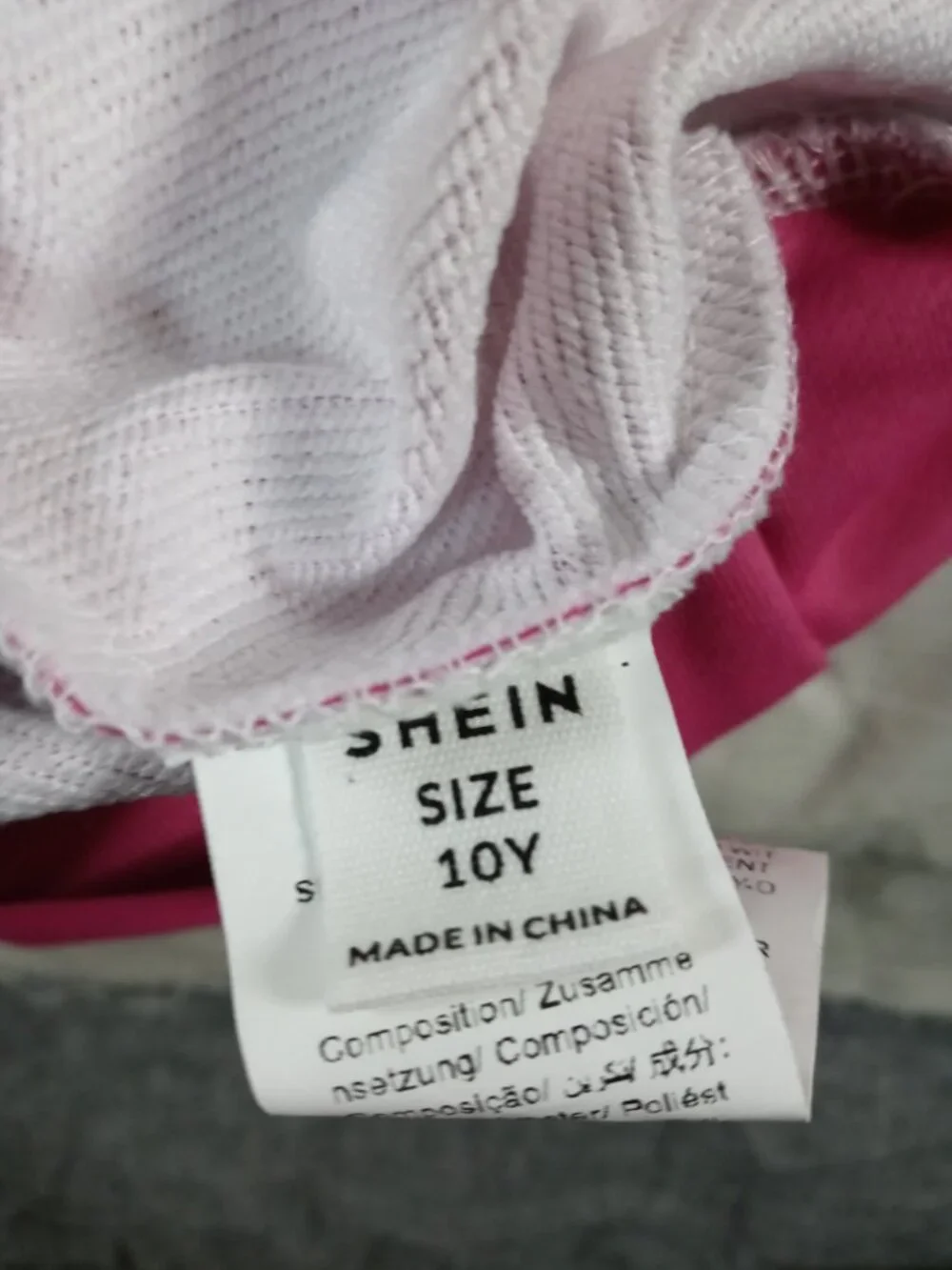2 Shein Girl Pink Cute Design Long Sleeve Shirt Kids Clothes Bundle in Good Cond